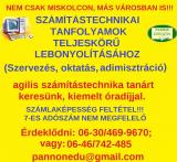 Számítástechnika tanárt keresünk kiemelkedő óradíjjal.